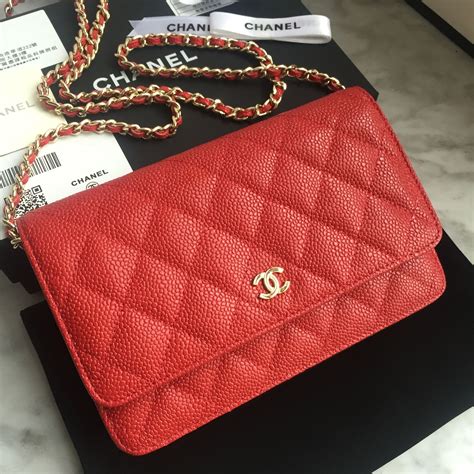 chanel timeless woc red|chanel woc red caviar.